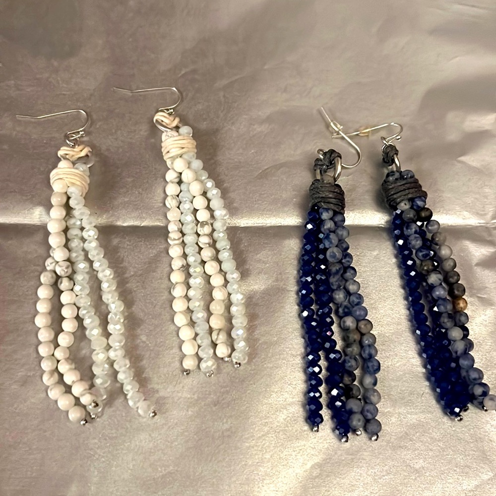 2 for $18! Dangle crystal earrings
